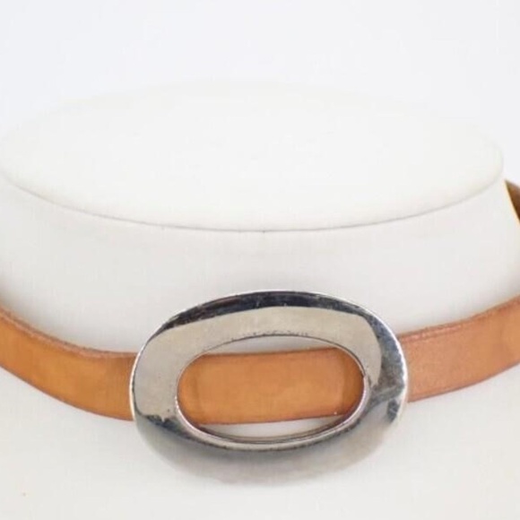 Hermes Jewelry - Hermes Leather Silver Choker